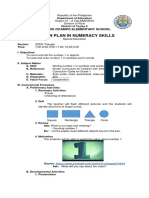 Lesson Plan Numeracy Sped