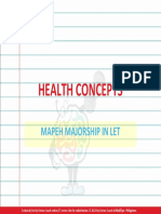 Health Concepts: Mapeh Majorship in Let