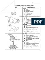 The Characters of The Jungle Book (Worksheet)