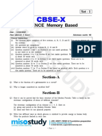 2019 Science Class 10th Question Paper