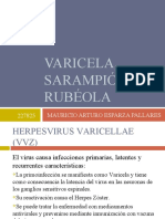 Varicela, Sarampión y Rubéola