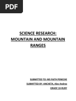 Science Research: Mountain and Mountain Ranges