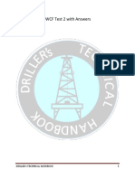 IWCF Test 2 With Answers: Driller'S Technical Handbook