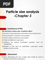 Particle Size Analysis: - Chapter 3