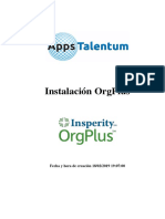 Instalación OrgPlus 2019 - Licencia Full