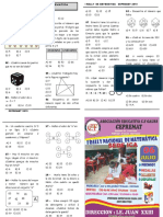 Examen de Matemática - Rally 2019