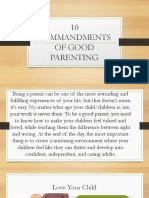 10 Commandments of Good Parenting