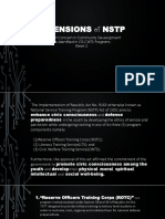 2 Dimentions of NSTP