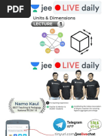 L1 - Units and Dimensions PDF