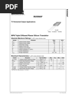 BU508AF: NPN Triple Diffused Planar Silicon Transistor