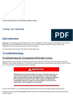 Testing and Adjusting: Troubleshooting The Transmission Hydraulic System