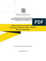 Marco Curricular Del Subsistema de Educación de Personas Jóvenes y Adultas, República Dominicana