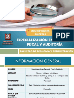 Especializacion en Revisoria Fiscal y Auditoria