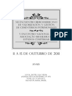 XII Encuentro Iberoamericano de Valorización y Gestión de Cemeterios Patrimoniales