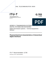 Itu-T: Physical/electrical Characteristics of Hierarchical Digital Interfaces