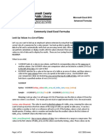 2013 Advance Excel Formula