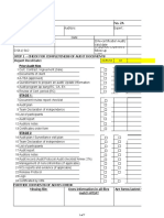 Checklist For Evaluation of Audit Documents