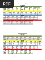 Schedule of Periodical Examination 2019 2020