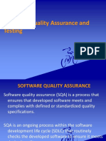 Software Quality Assurance and Testing