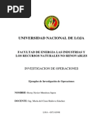 Ejemplos de Investigacion de Operaciones