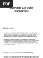 Chemical Liquid Waste Management