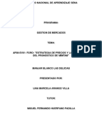 Foro AP 08 Estrategia de Precios y La Importancia Del Pronóstico de Ventas