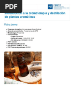 Introduccion A La Aromaterapia y Destilacion de Plantas Aromaticas