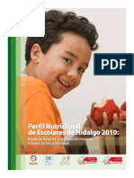 Libro - Perfil Nutricional de Escolares de Hidalgo 2010