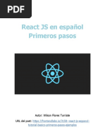 React JS en Español Primeros Pasos