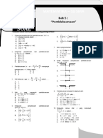 Bank Soal MATEMATIKA - 10 SMA - Bab 5. Pertidaksamaan (Layout) TA 14-15