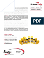PowerSafe V Front Terminal - Range Summary