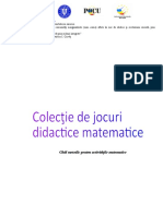 Colectie de Jocuri Didactice Matematice 2018