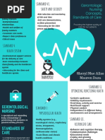 Turquoise Heart Vector Medical Brochure