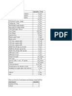 Material List For Wiring Block