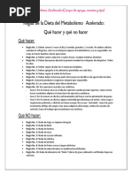 Reglas Del Metabolismo Acelerado