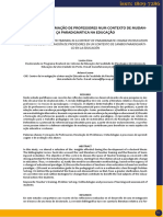 Desafios Da Formação de Professores Num Contexto de Mudança Paradigmática Na Educação