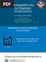 Incremento Del Patrimonio Tecnologico