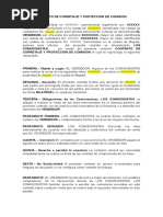 Modelo de Contrato de Protección de Comisión