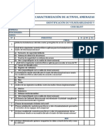 Checklist Identificación de Vulnerabilidades y Amenazas