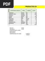 Ejercicio Excel Utp