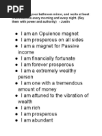 I Am Prosperity Affirmations