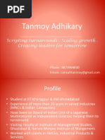 Tanmoy Adhikary: Scripting Turnarounds - Scaling Growth - Creating Leaders For Tomorrow