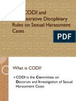 The and Administrative Disciplinary Rules On Sexual Harassment Cases