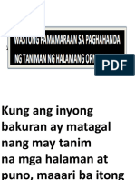 9 Wastong Paraan Sa Paghahanda NG Taniman