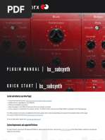 Plugin Manual: BX - Subsynth