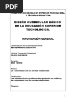 DISEÑO CURRICULAR (SecretariadoEjecutivo)