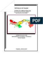 Normas de Ejecucion - Mantenimiento Rutinario y Periodico