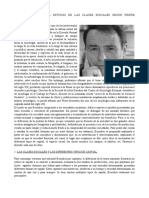 ApC - El Estudio de Las Clases Sociales Según Pierre Bourdieu.