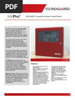 MX-5400 1-4 Loop Fire Alarm Control Panel: Features