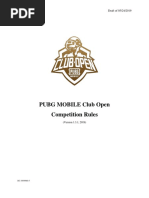 Pubg Mobile Club Open Competition Rules: Draft of 05/24/2019